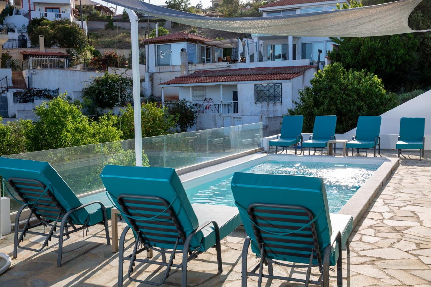 Villa Luna Private Heated Hydro Pool Bbq Beach 4Min Αγία Μαρίνα Μικρολίμανου Εξωτερικό φωτογραφία